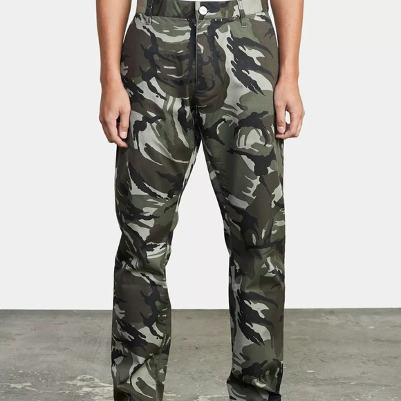RVCA Other - RVCA Mens Pant Chino Week-End Straight Fit Camo Size 29 Pants NWT